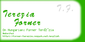 terezia forner business card